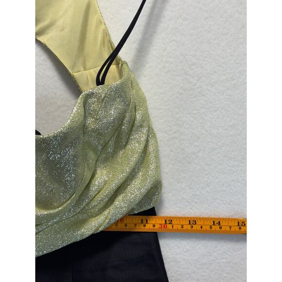 Rosie Assoulin Two Tone Halter Vampire Designer Dress, Size 0, Retail. $1795 - Picture 6 of 11